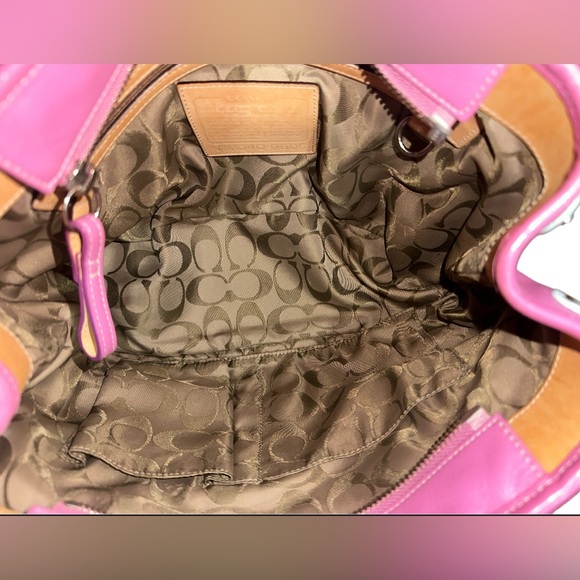 Coach Vintage Pink Hampton Satchel Tote with COA - Picture 6 of 16